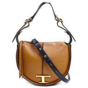 TOD'S T-Timeless Small Hobo 2-Way Shoulder Bag,
